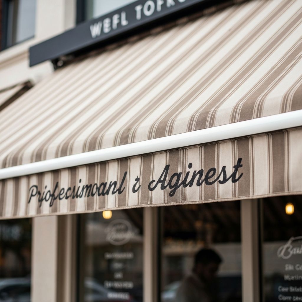 실크 스크린 인쇄 어닝